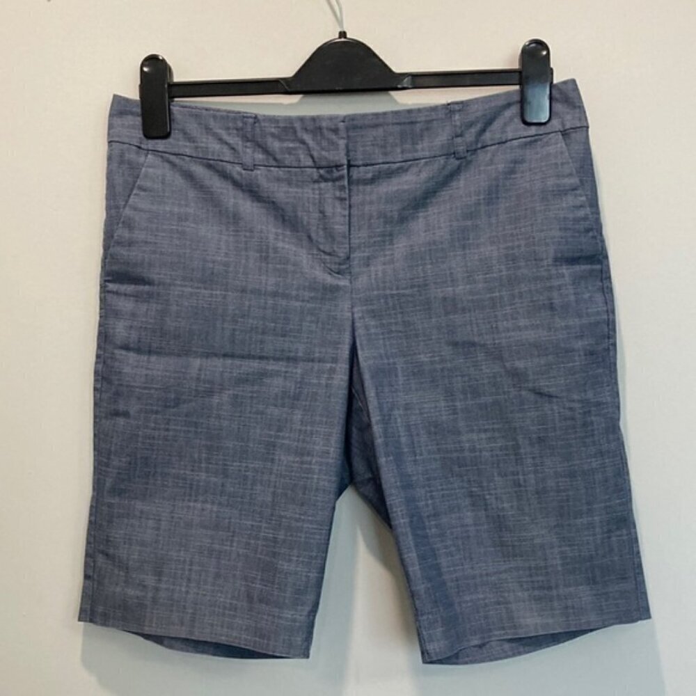 Van Heusen Blue Cotton Bermuda Shorts sz 6​​​​​​​ - Picture 2 of 9